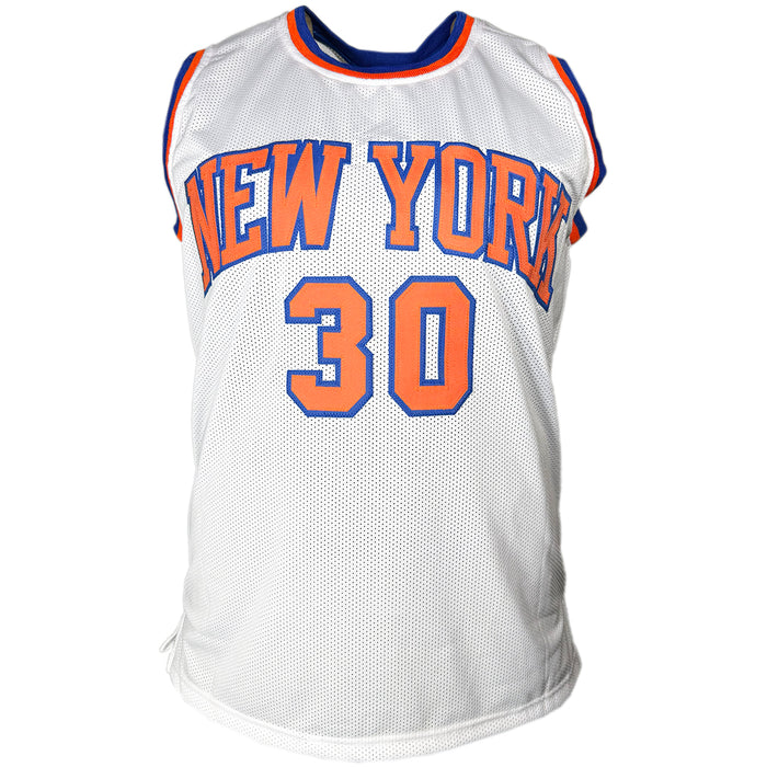 Bernard King Signed New York White Basketball Jersey (JSA)