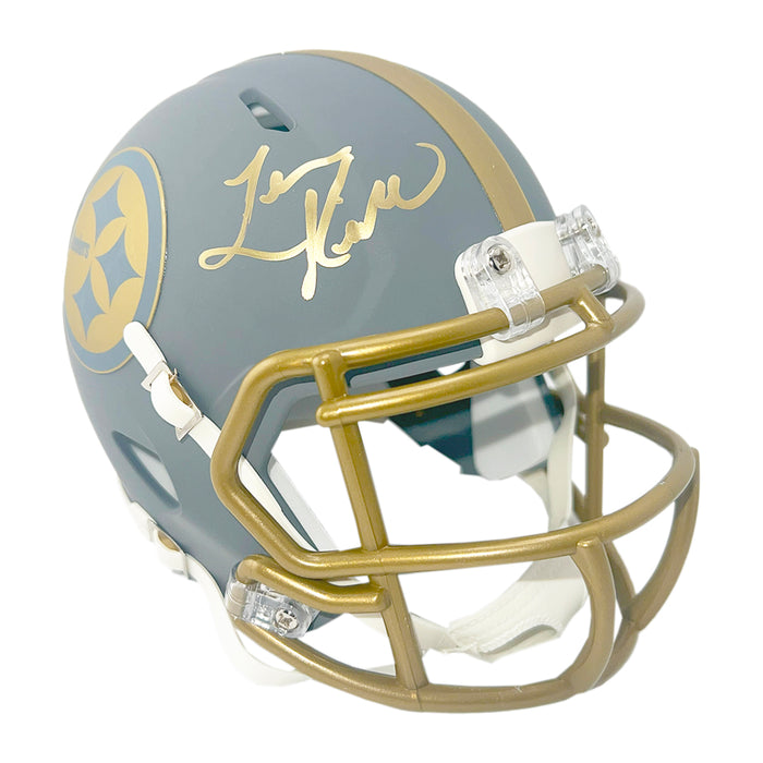 Levon Kirkland Signed Pittsburgh Steelers Slate Alternate Speed Mini Football Helmet (Beckett)