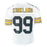Levon Kirkland Signed Pittsburgh White Football Jersey (Beckett)