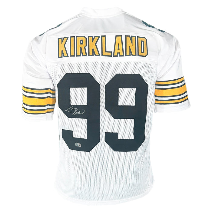 Levon Kirkland Signed Pittsburgh White Football Jersey (Beckett)