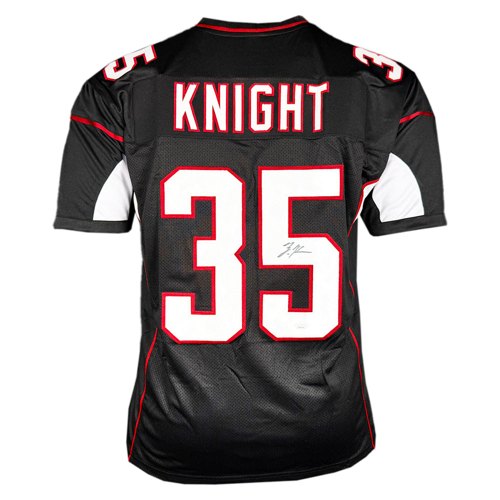 Zonovan Knight Signed Arizona Black Football Jersey (JSA)