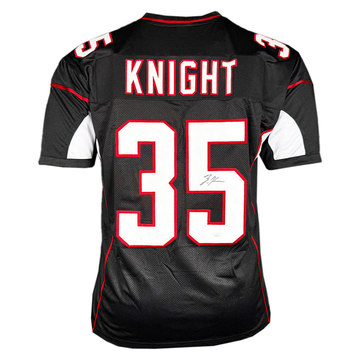 Zonovan Knight Signed Arizona Black Football Jersey (JSA)