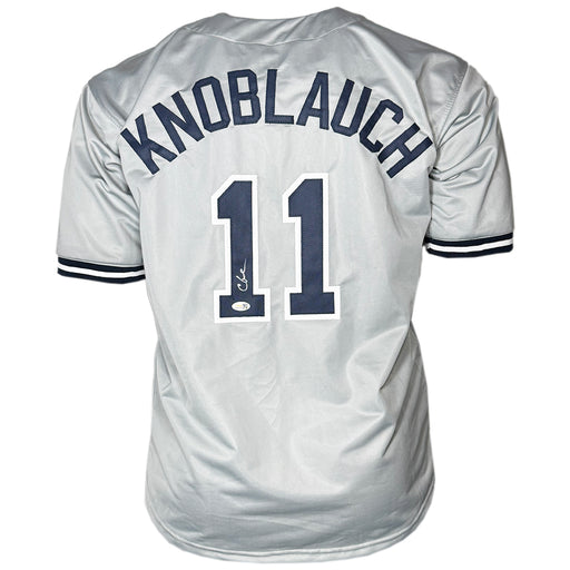 Chuck Knoblauch Signed New York Grey Baseball Jersey (JSA)
