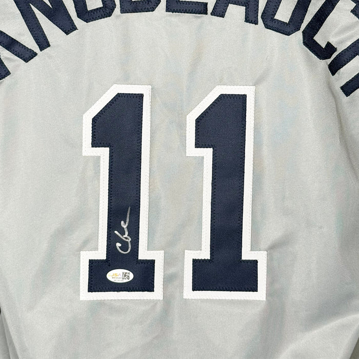 Chuck Knoblauch Signed New York Grey Baseball Jersey (JSA)
