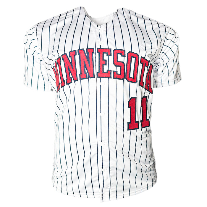 Chuck Knoblauch Signed Minnesota Pinstripe Baseball Jersey (JSA)