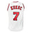 Toni Kukoc Signed HOF 21 Inscription Chicago White Basketball Jersey (Beckett)
