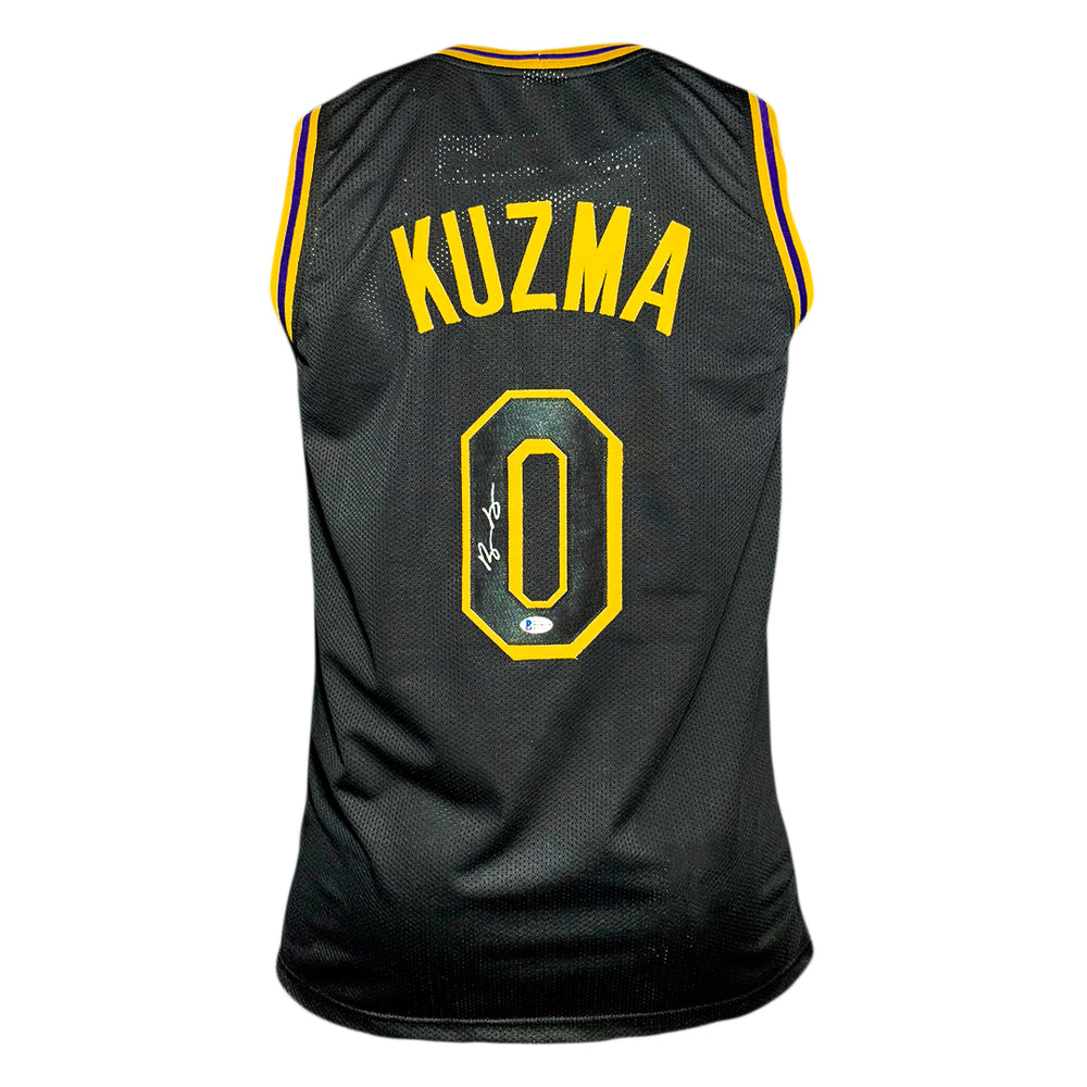 Kyle Kuzma Signed Los Angeles Black Basketball Jersey (Beckett)