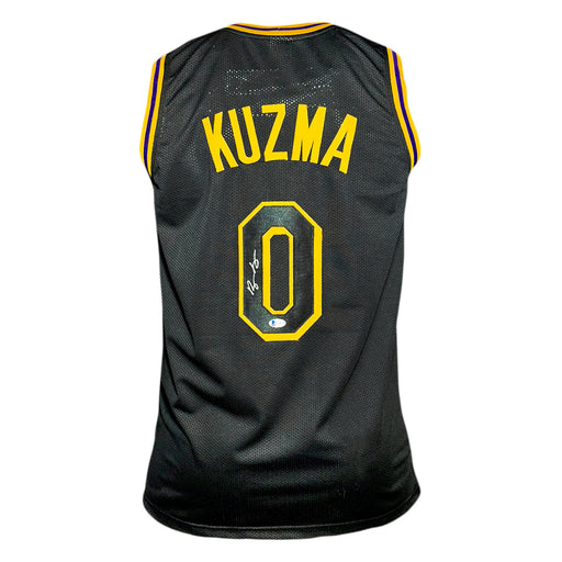 Kyle Kuzma Signed Los Angeles Black Basketball Jersey (Beckett)