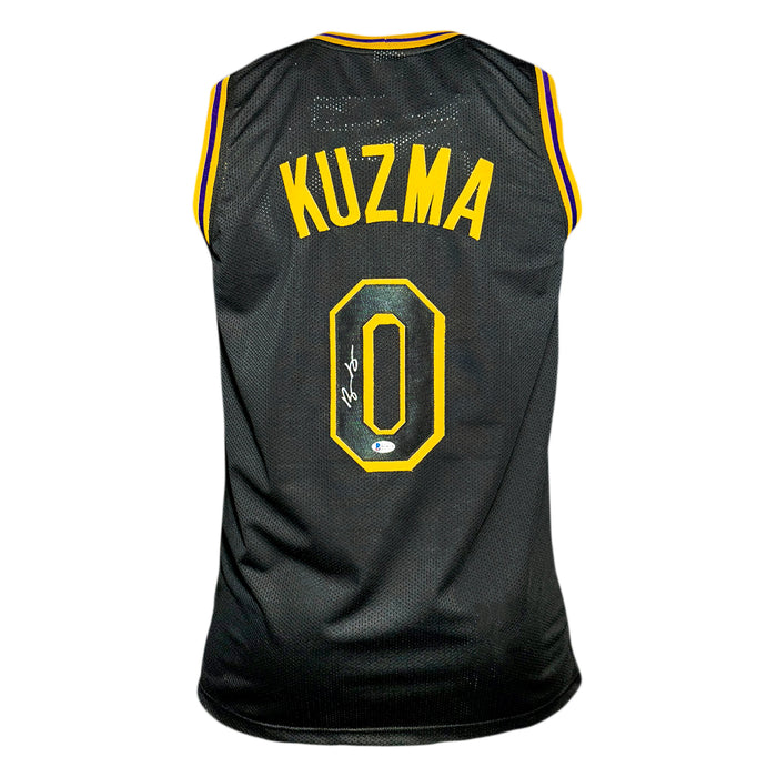 Kyle Kuzma Signed Los Angeles Black Basketball Jersey (Beckett)