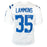 Chris Lammons Signed Indianapolis White Football Jersey (Beckett)