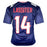 Kamari Lassiter Signed Houston Blue Rookie number Football Jersey (Beckett)