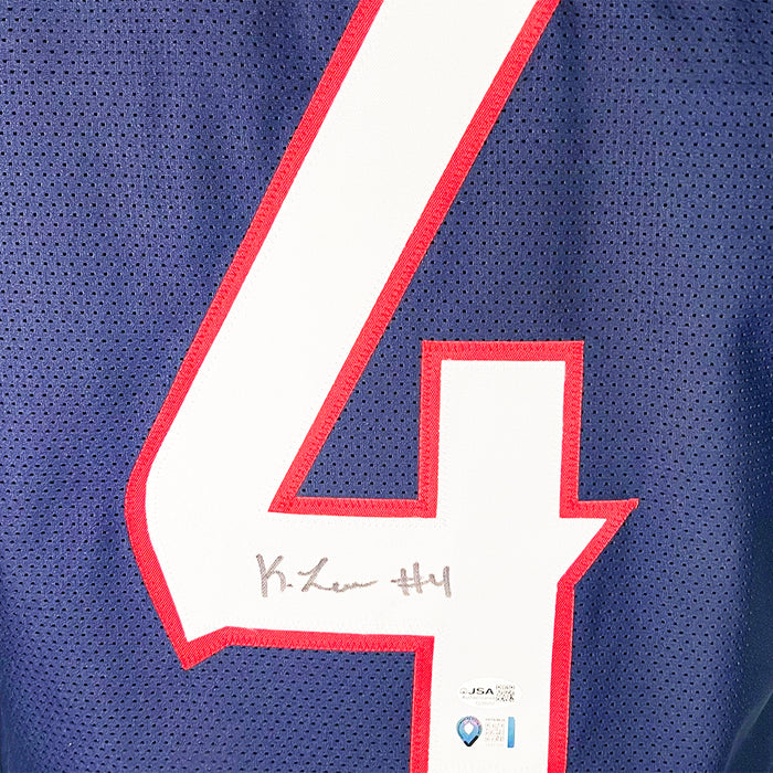 Kamari Lassiter Signed Houston Blue Football Jersey (JSA)
