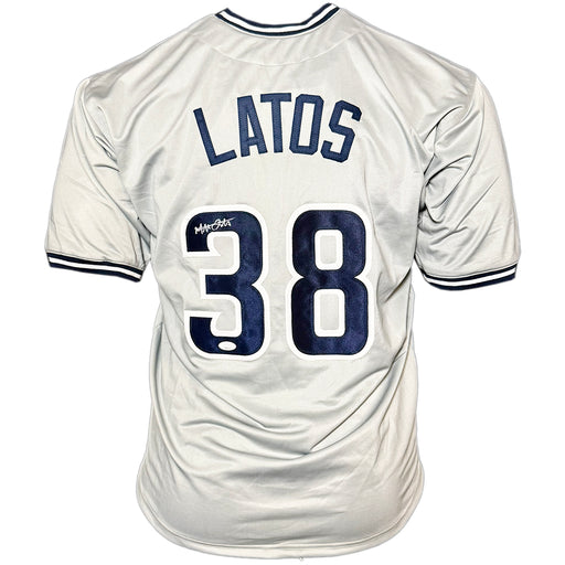 Mat Latos Signed San Diego Grey Baseball Jersey (JSA)