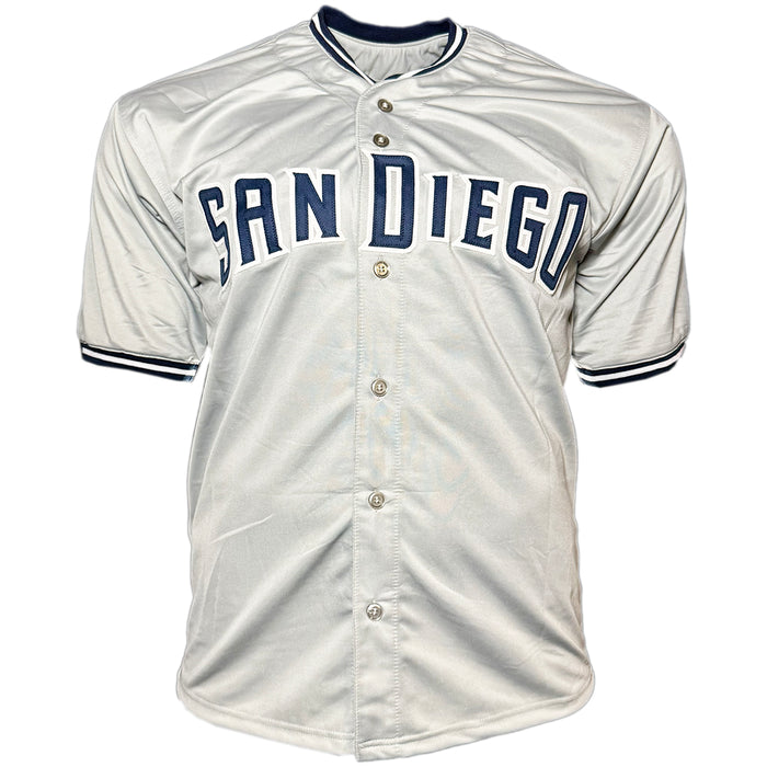 Mat Latos Signed San Diego Grey Baseball Jersey (JSA)