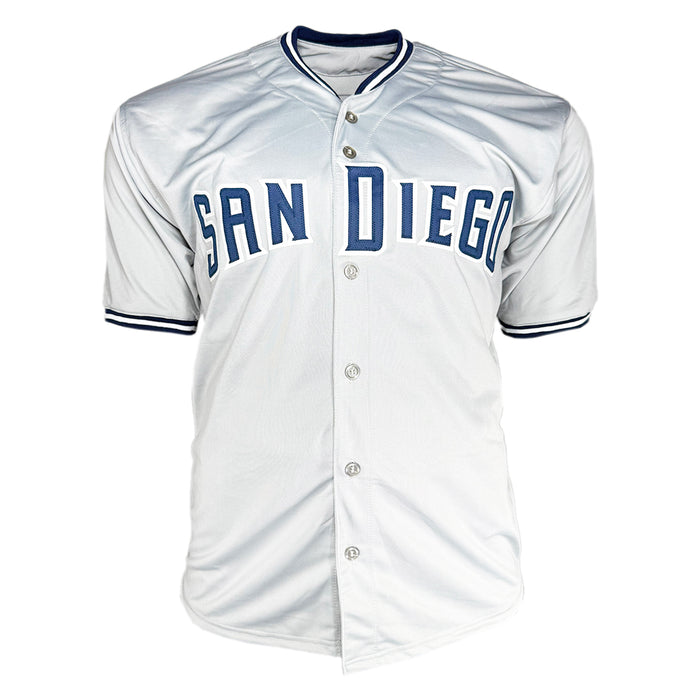 Mat Latos Signed San Diego Grey Baseball Jersey (JSA)