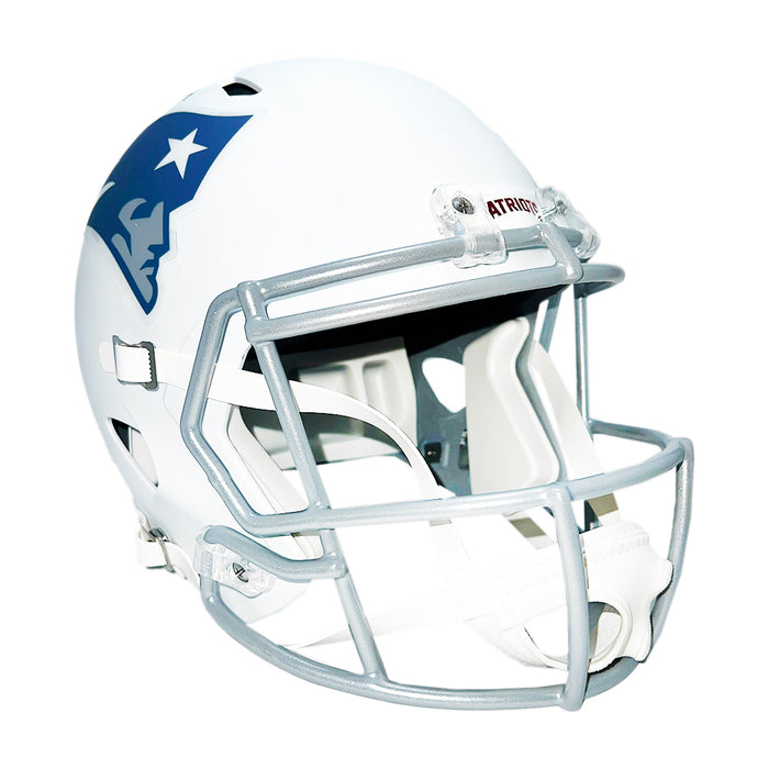 Ty Law Signed HOF 19 Inscription New Patriots Speed Rivalries Full-Size Replica Football Helmet (Beckett)