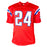Ty Law Signed HOF 19 Inscription New England Red Football Jersey (Beckett)