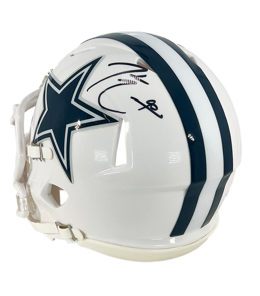 DeMarcus Lawrence Signed Dallas Cowboys Alternate Speed Mini Football Helmet (JSA)