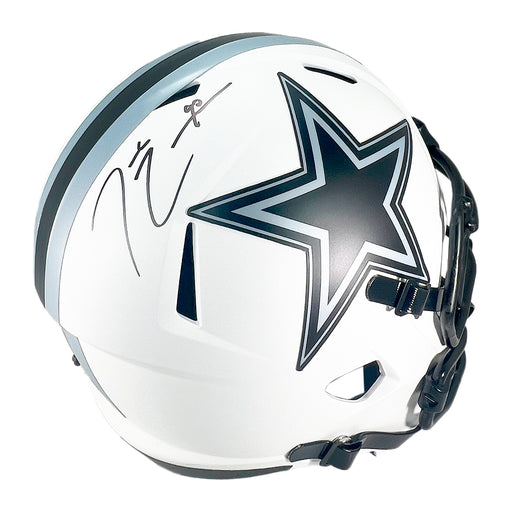 Demarcus Lawrence Signed Dallas Cowboys Lunar Eclipse Speed Full-Size Replica Football Helmet (JSA)