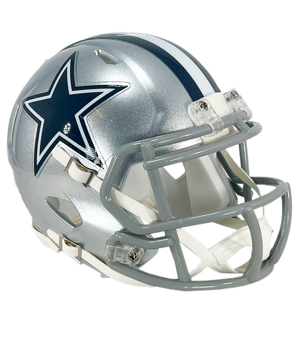DeMarcus Lawrence Signed Dallas Cowboys Speed Mini Football Helmet (JSA)
