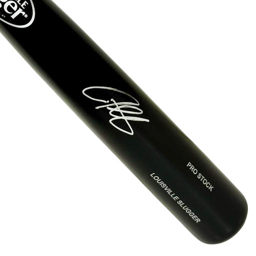Derrek Lee Signed Louisville Slugger Official MLB Black Baseball Bat (Beckett)
