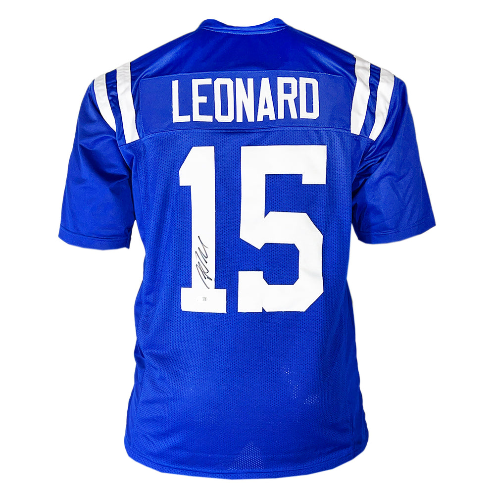 Riley Leonard Signed Indianapolis Blue Football Jersey (Beckett)