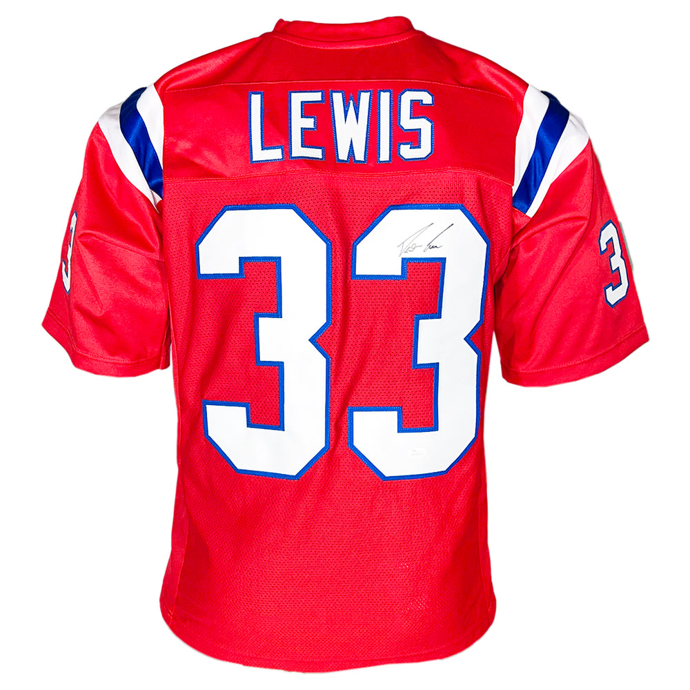 Dion Lewis Signed New England Red Football Jersey (JSA)