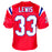 Dion Lewis Signed New England Red Football Jersey (JSA)