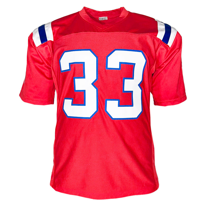 Dion Lewis Signed New England Red Football Jersey (JSA)