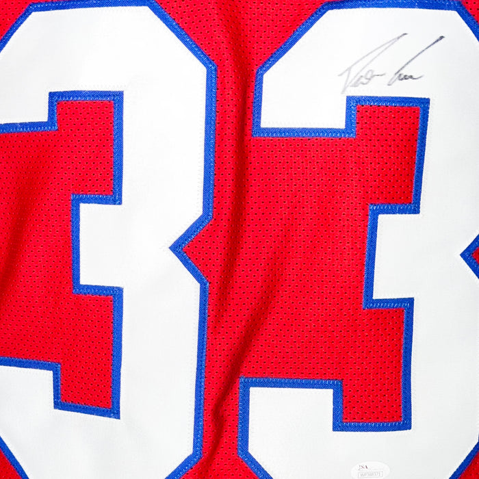 Dion Lewis Signed New England Red Football Jersey (JSA)