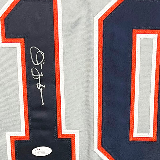 Jim Leyland Signed Detroit Grey Button Up Baseball Jersey (JSA)