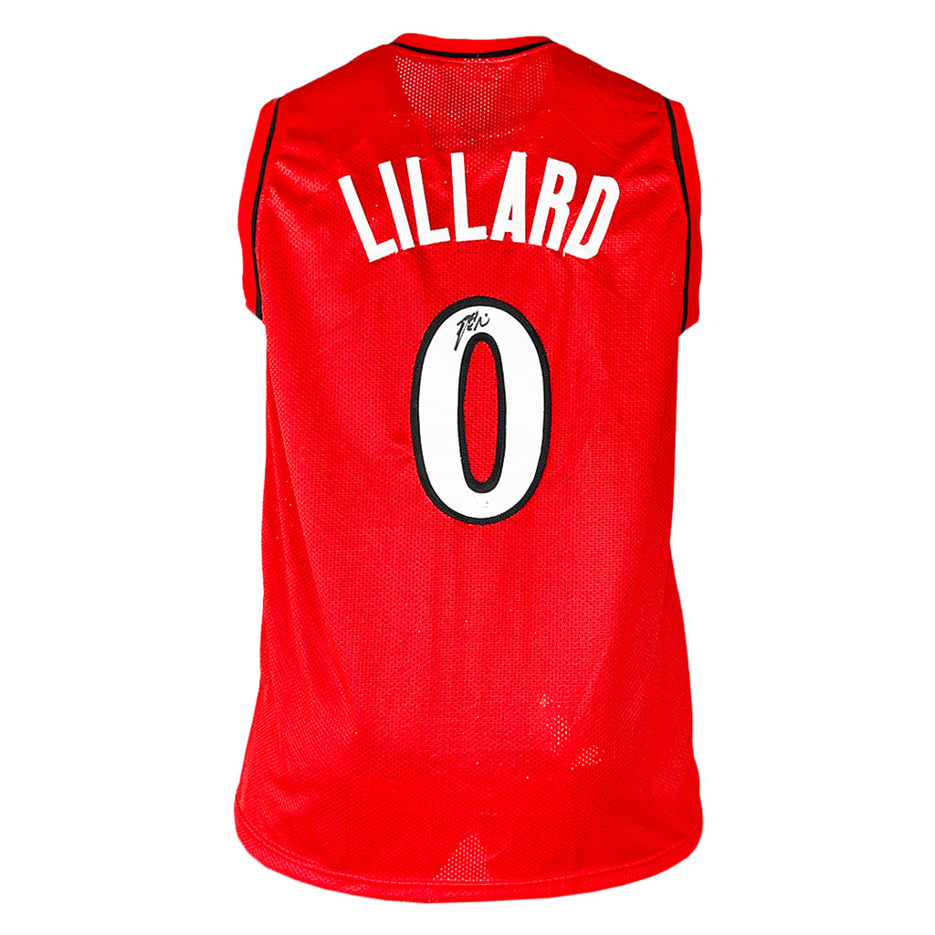 Damian lillard サイン　ユニフォーム Damian Lillard Autographed and Framed Portland Trail Blazers Jersey