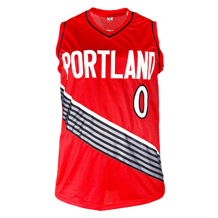 Damian Lillard Signed Portland Red Basketball Jersey (PSA) — RSA