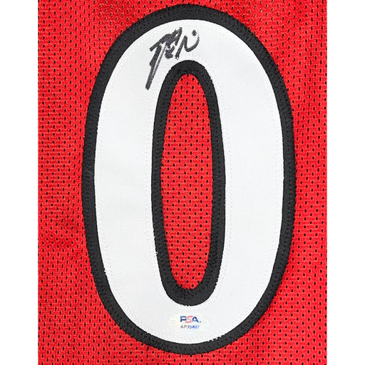 Damian Lillard Signed Portland Red Basketball Jersey (PSA)