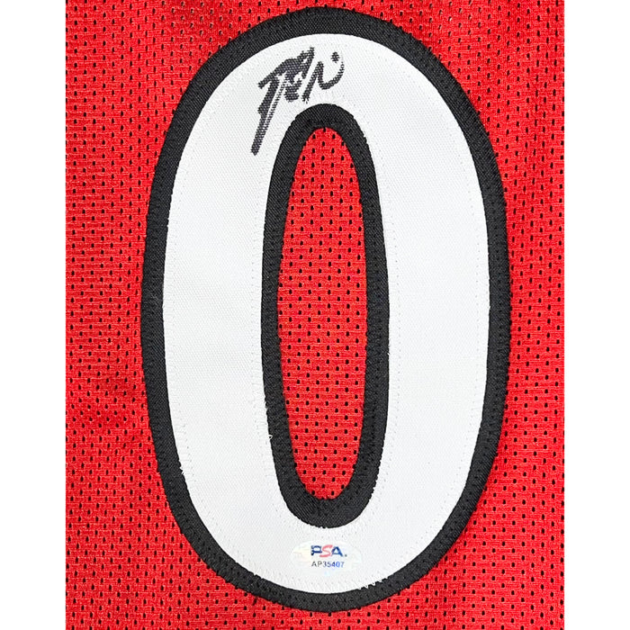 Damian Lillard Signed Portland Red Basketball Jersey (PSA)