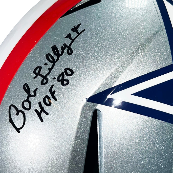 dallas cowboys football helmet signed by bob lilly Bob Lilly and Mel Renfro Signed HOF Inscriptions Dallas Cowboys Throwb — RSA