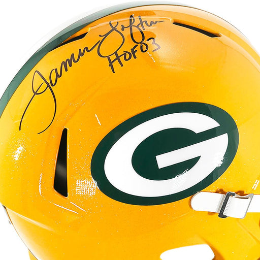 James Lofton Signed HOF 03 Green Bay Packers Speed Full-Size Replica Football Helmet (Beckett) - RSA