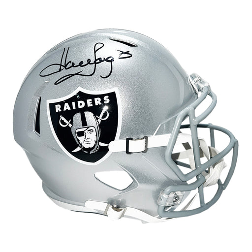 Howie Long Signed Las Vegas Raiders Speed Full-Size Replica Football Helmet (Beckett)