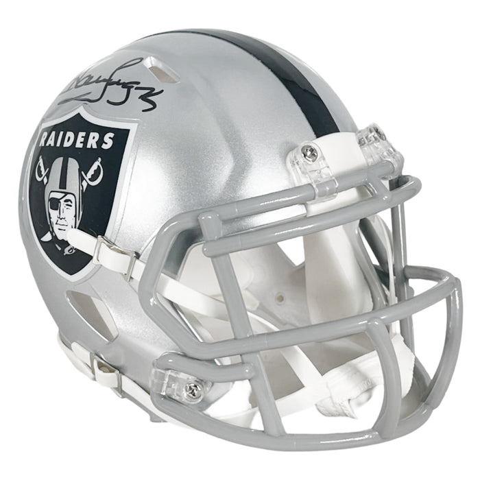 Howie Long Signed Las Vegas Raiders Speed Mini Football Helmet (Beckett)