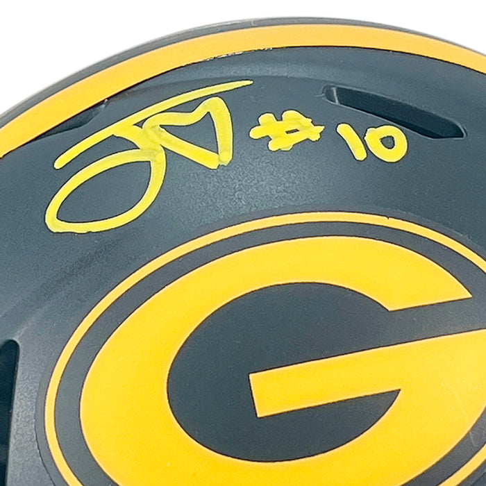 Jordan Love Signed Green Bay Packers Eclipse Speed Mini Football Helmet (Beckett)