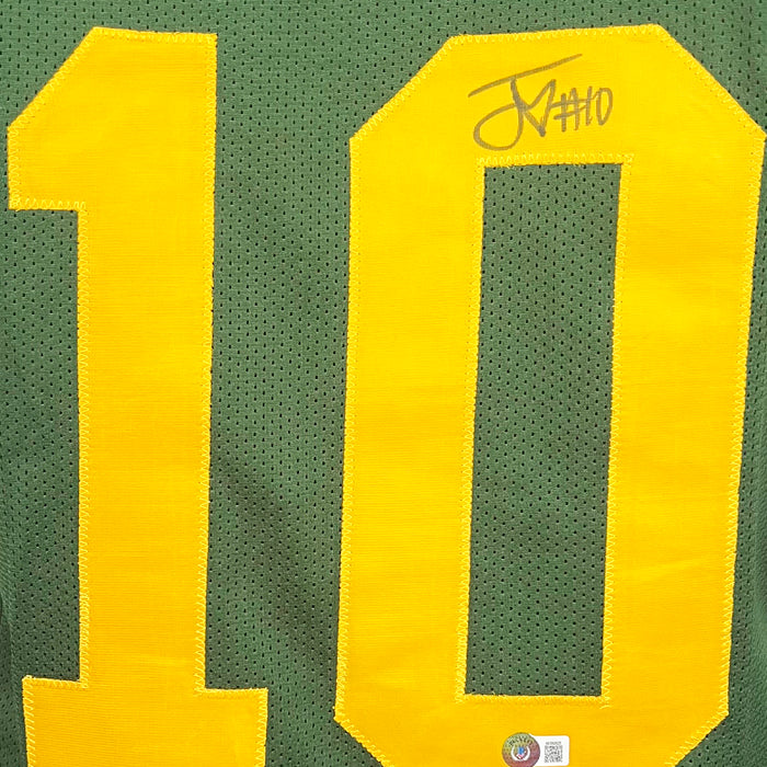 Jordan Love Signed Green Bay Green Classic Football Jersey (Beckett)