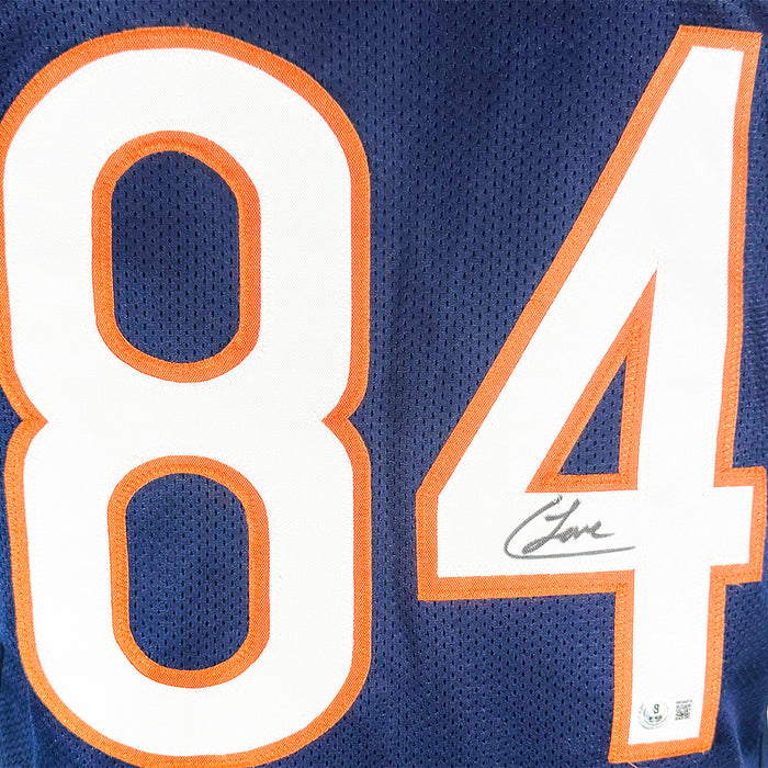 Colston Loveland Signed Chicago Navy Game Style Football Jersey (JSA)