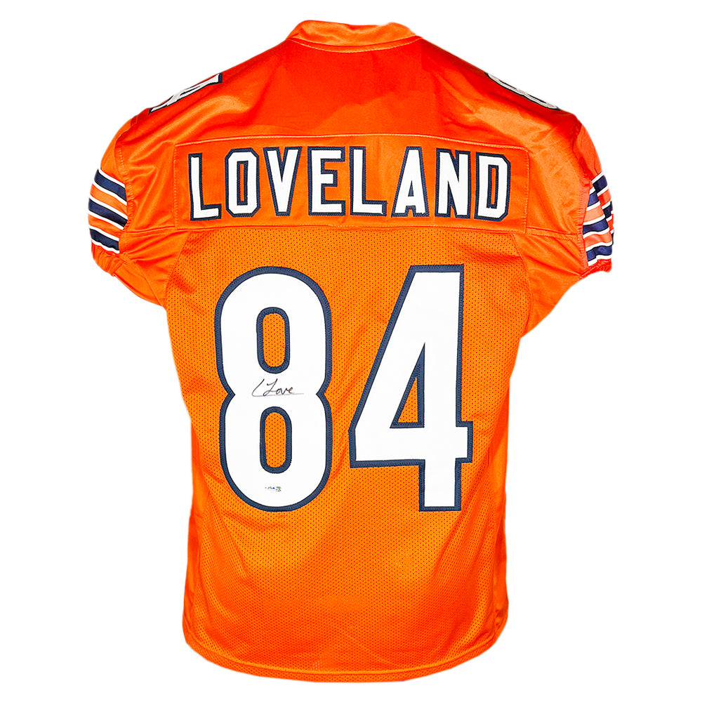 Colston Loveland Signed Chicago Orange Game Style Football Jersey