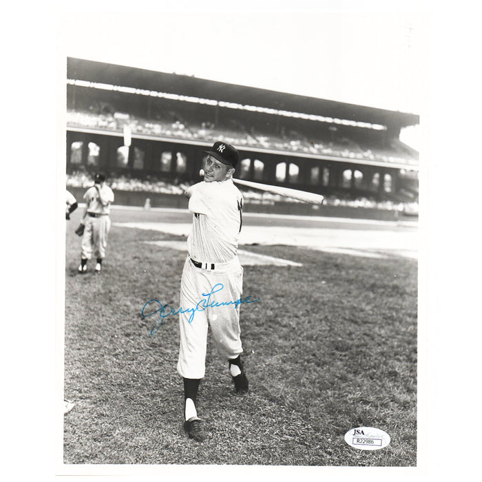 Jerry Lumpe Signed Baseball 8x10 Photo (JSA)