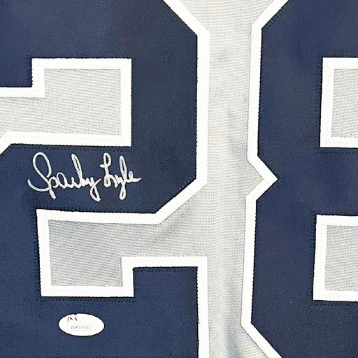 Sparky Lyle Signed New York Grey Baseball Jersey (JSA) - RSA