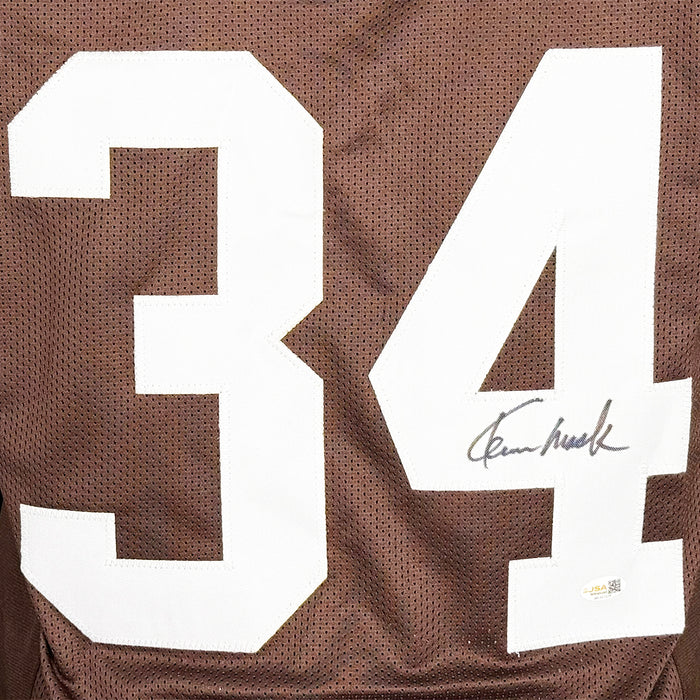 Kevin Mack Signed Cleveland Brown Football Jersey (JSA)
