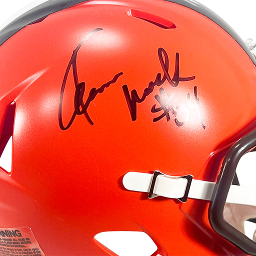 Kevin Mack Signed Cleveland Browns Speed Mini Football Helmet (JSA)