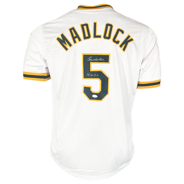 Bill Madlock Signed 79 WSC Inscription Pittsburgh White Baseball Jersey (JSA)