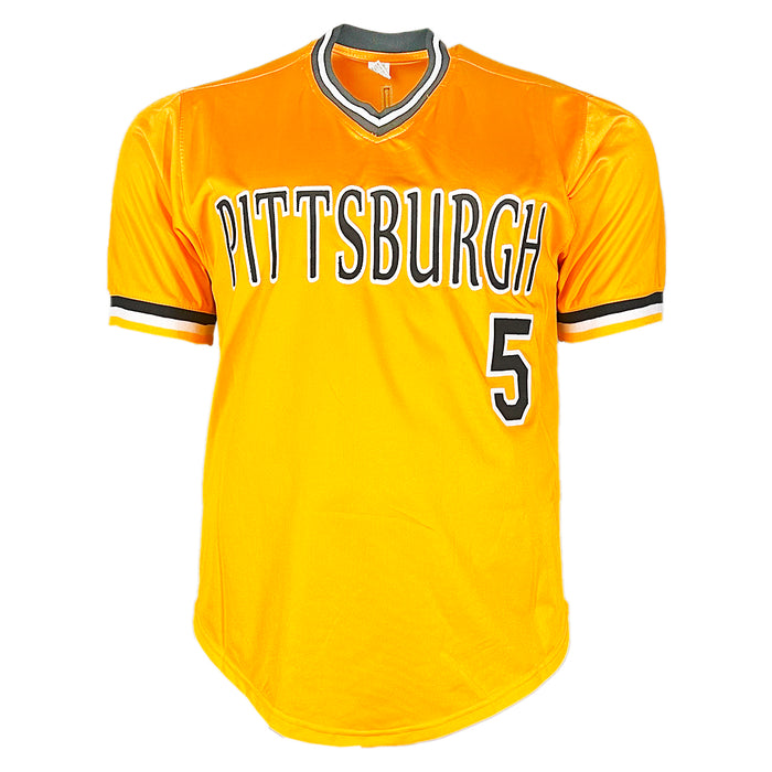 Bill Madlock Signed 79 WSC Inscription Pittsburgh Yellow Baseball Jersey (JSA)