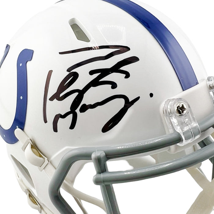 Peyton Manning Signed Indianapolis Colts Speed Mini Football Helmet (Fanatics)